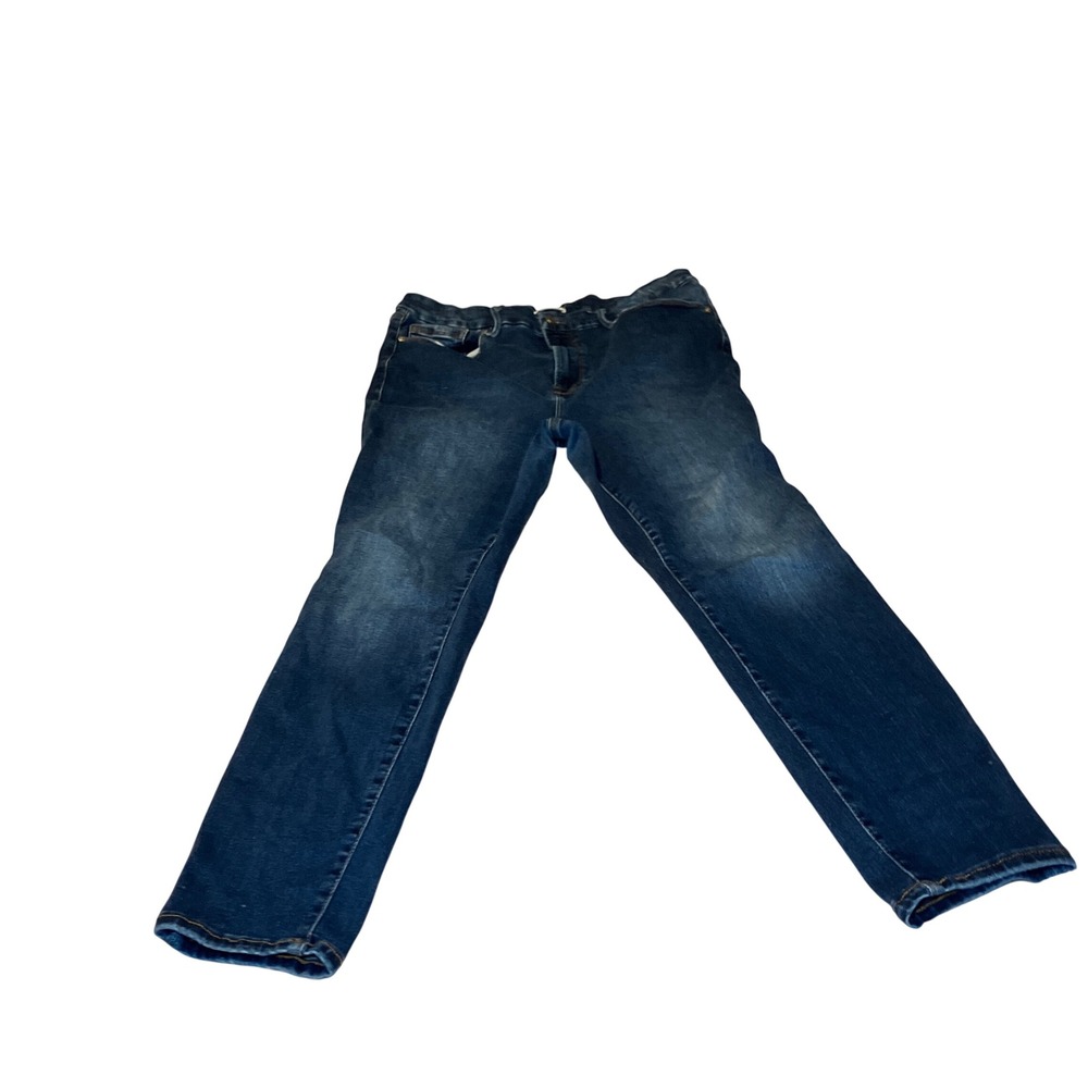Good American Skinny Jeans Womens Size 14-18 Dark Wash Stretch Denim Mid Rise